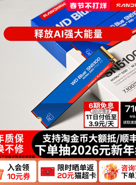 闪迪固态硬盘sn5100笔记本m2接口ssd台式机500g电脑WD西数sa510