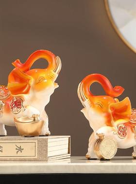 泰国酒柜吸水大象招财象客厅象摆件摆设品小家居工艺品装饰品小象