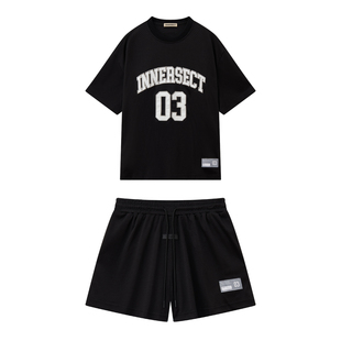 INNERSECT运动网眼透气足球衣+足球短裤男女同款短袖T恤25SS新品
