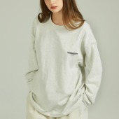 INNERSECT背后LOGO重磅圆领长袖 T恤男女同款 长tee潮牌2025SS