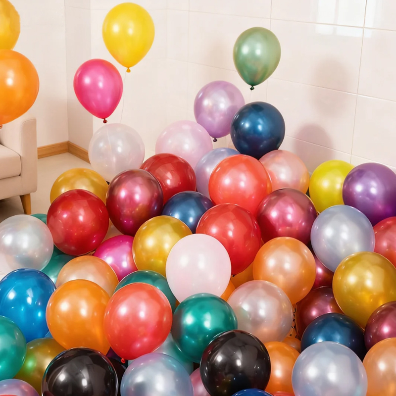 加厚10寸珠光气球100个