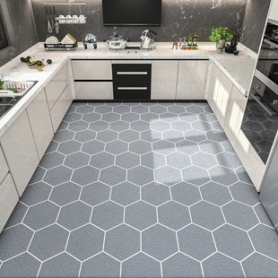 厨房地垫a防滑防油可擦免洗pvc防水垫子耐脏脚垫厨房专用地毯防脏