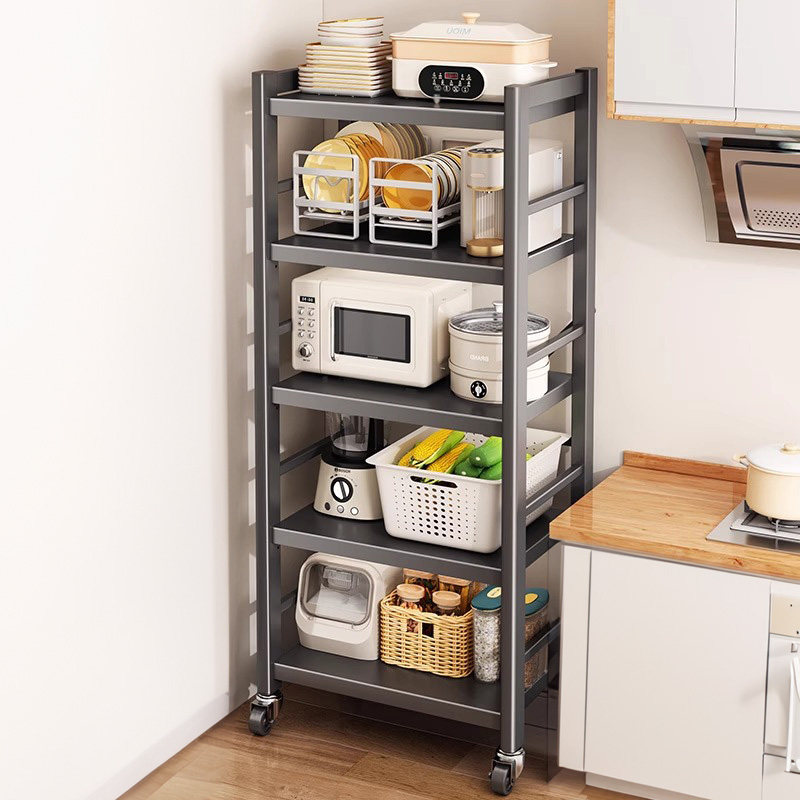 厨房夹缝置物架落地多层家用多功能可折叠移动微波炉放锅收纳层架,厨房/烹饪用具,厨房置物架/置物柜/角架,淘宝优惠券,粉丝福利购,淘宝优惠卷