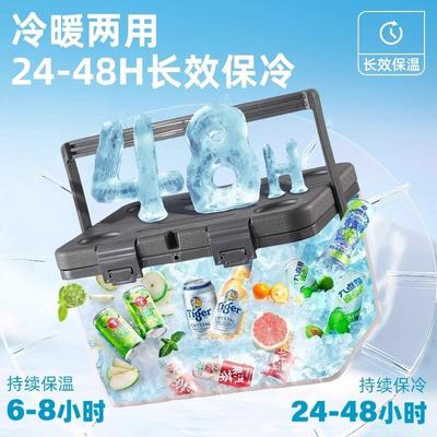 日本2025新款保温箱冷藏箱户外露营车载冰桶商用摆摊便携式小冰箱