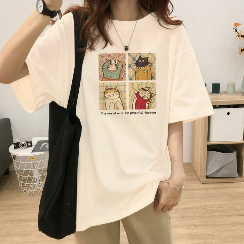 极速孕妇上衣夏装2025新款宽松大码纯棉短袖t恤女夏季遮屁股衣服