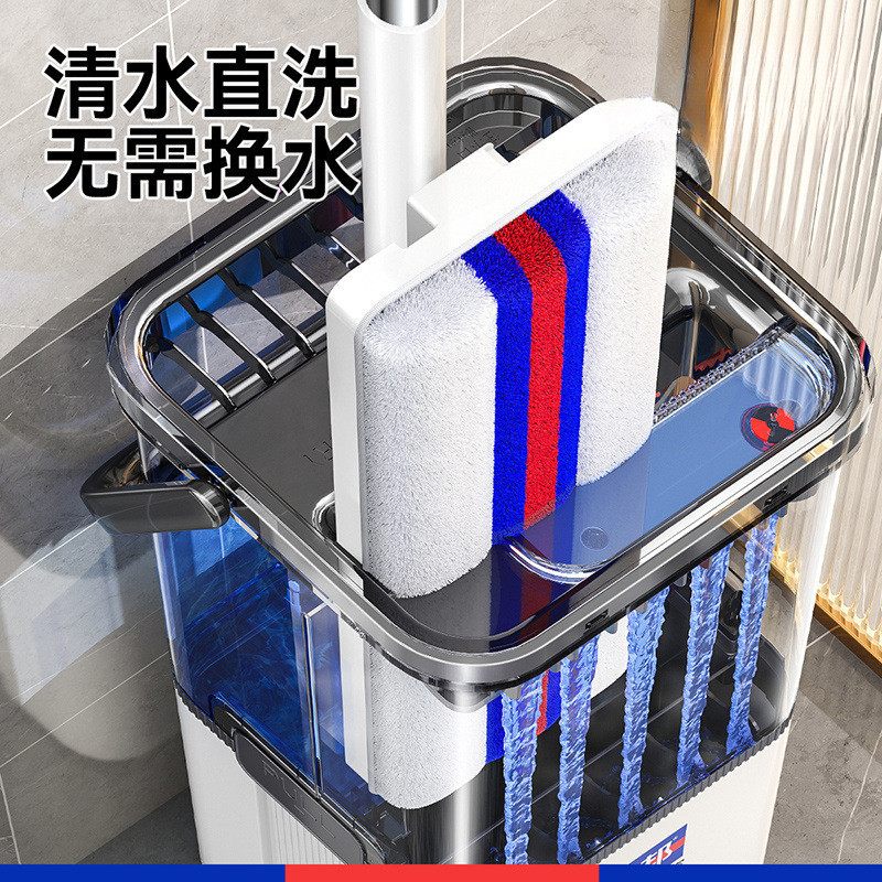 索2025新款平板拖把家用一拖净免手洗懒人刮刮乐拖地神器大墩布邦