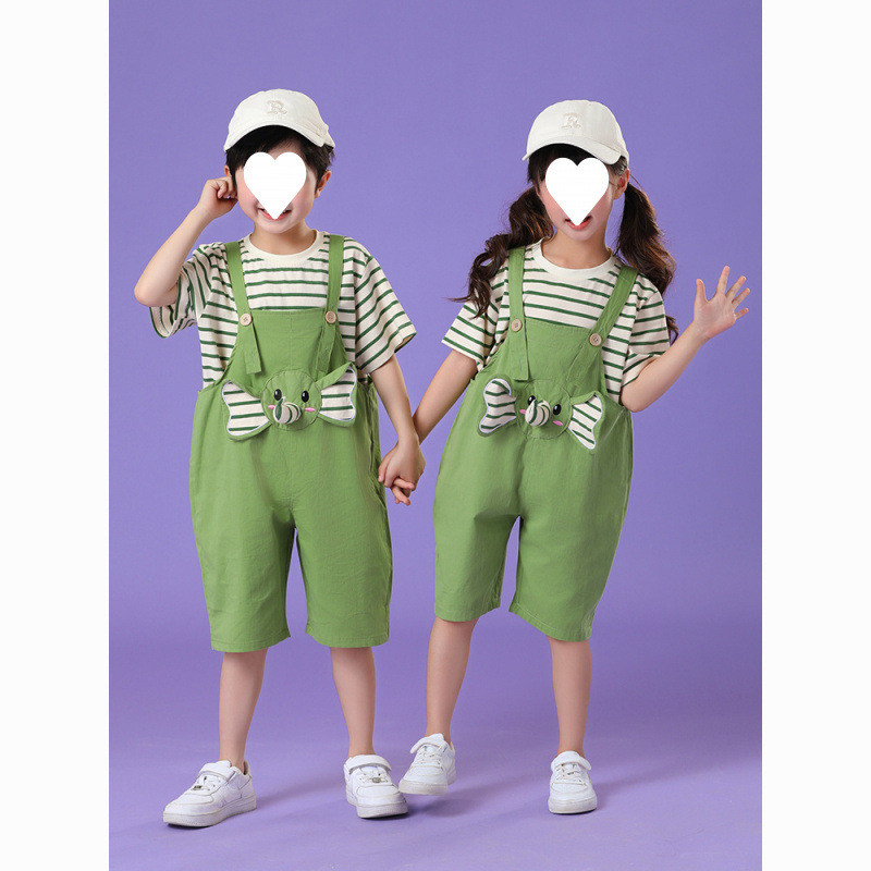 六一幼儿园演出服动物可爱背带裤小学生团体儿童舞蹈表演服厂家