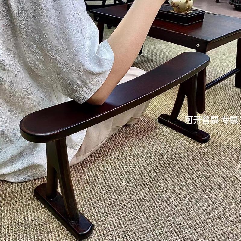 九竹武夷山楠竹榻榻米休闲依靠扶手搭手禅意边几