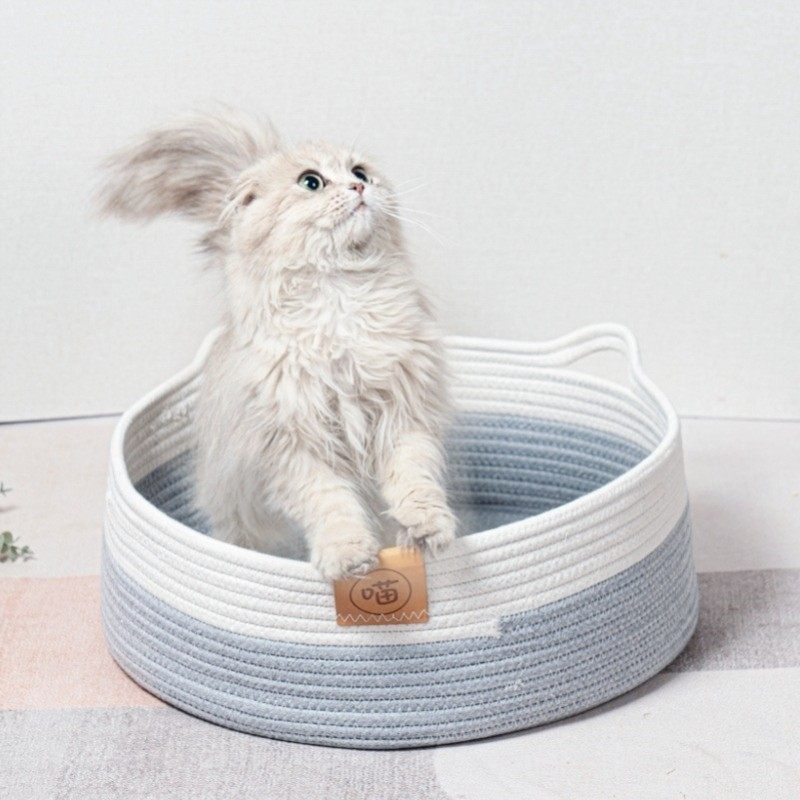 编织用品通用藤编猫窝沙发手工可水洗四季猫耳型耐磨耐抓棉绳厂家,宠物/宠物食品及用品,猫窝/屋/帐篷/沙发,淘宝优惠券,粉丝福利购,淘宝优惠卷
