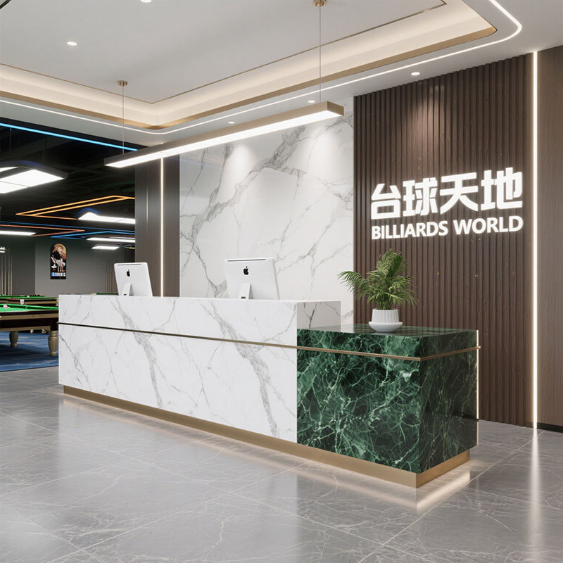 酒店公司前台口腔诊所咨询台瑜伽馆新中式吧台桌收银接待柜台桌子