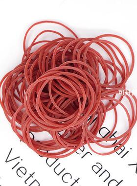 橡皮筋高弹力耐用皮筋绑蔬菜牛皮筋橡胶圈38*1.4红色皮圈 XYR