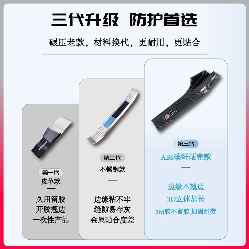 极越01改装配件汽车用品车内装饰迎宾踏板防踩后备箱保护条门槛条