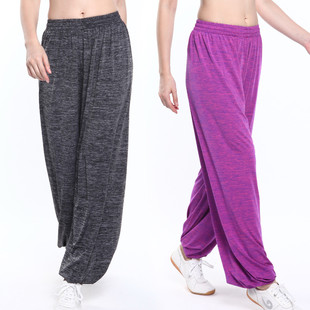 推荐大辫子行云冰爽丝太极裤女灯笼裤男宽松夏季功夫裤练功裤武术