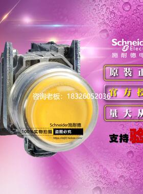 拍前询价正品施耐德 XB4BP51 =ZB4BZ101+ZB4BP5 黄色按钮开关自复