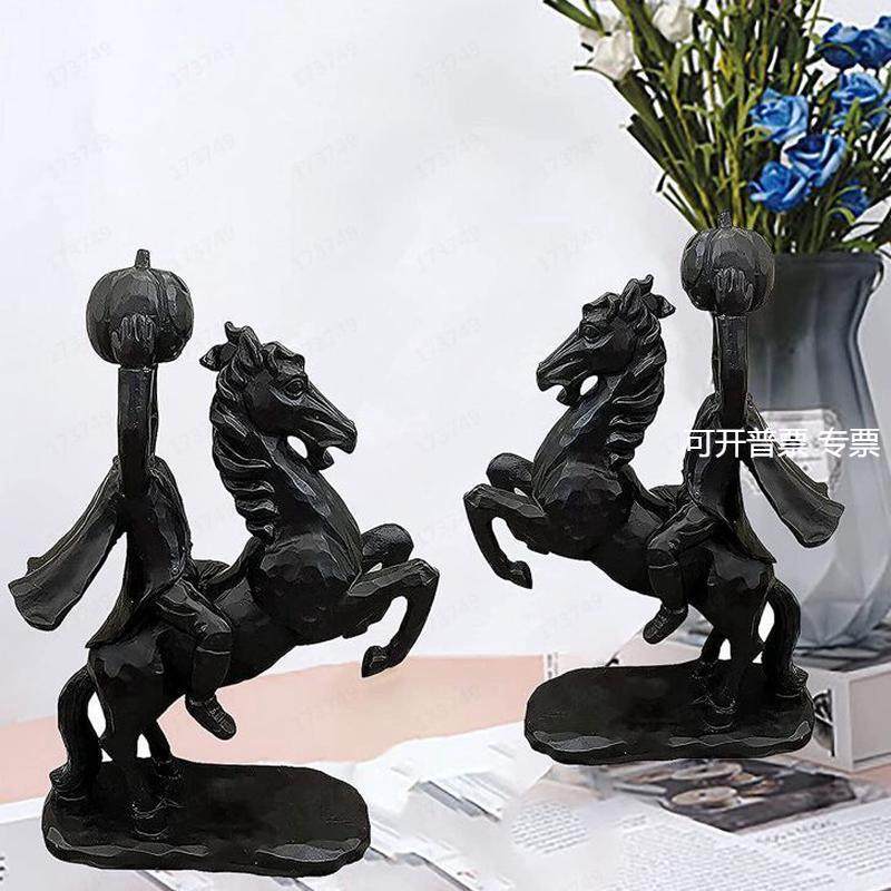 万圣节无头骑士树脂摆件新款 Headless Horseman