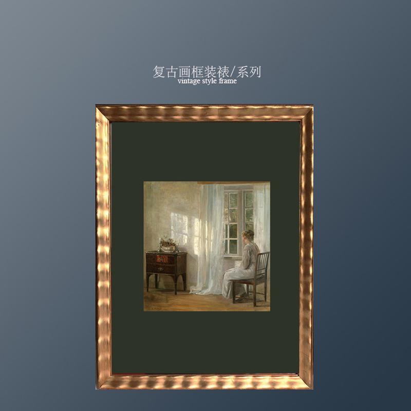 none art复古法式古典客厅沙发卧室书房背景墙照片墙装饰画挂画