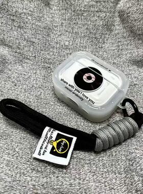 创意日韩复古黑胶唱片适用于红米busd3耳机壳Redmi buds4活力版简约buds5pro防摔分体蓝牙buds6pro保护套