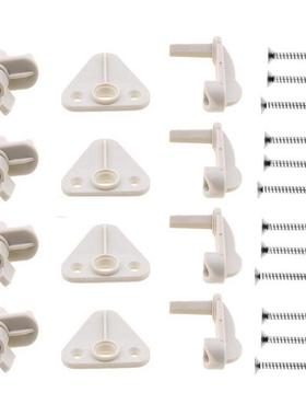 游艇房车皮划艇白色门扣4套浮筒船门扣 灰色 E400001房车门扣子