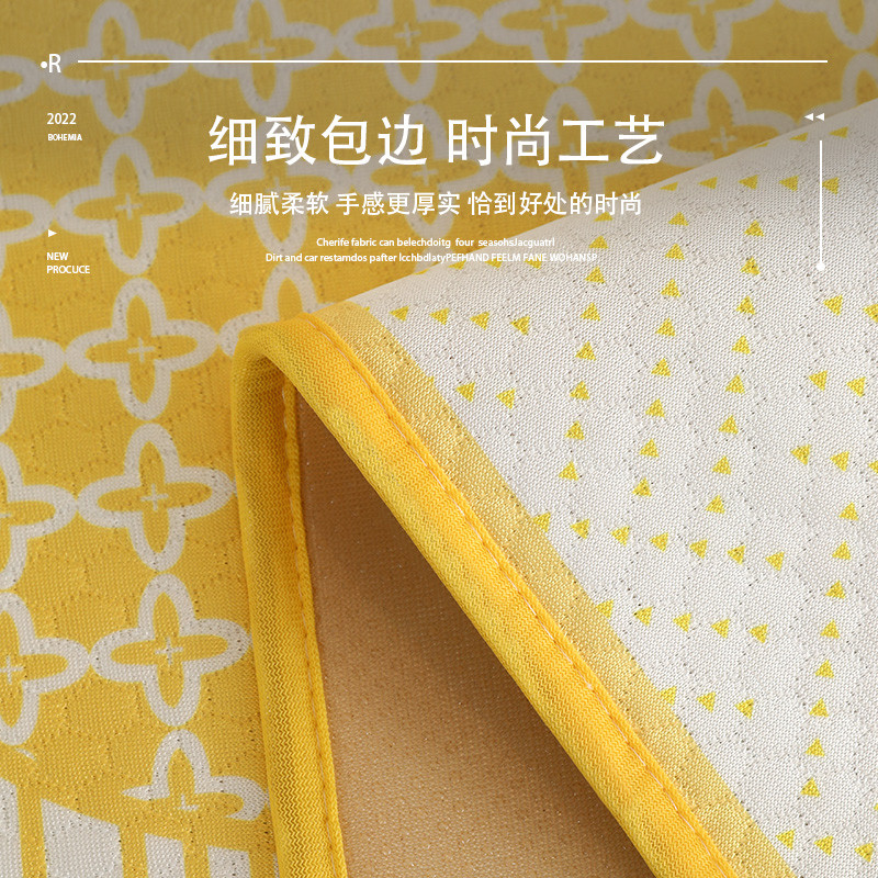 好货新款沙发垫布夏季冰丝防滑沙发盖布高级感坐垫一片式夏天沙发
