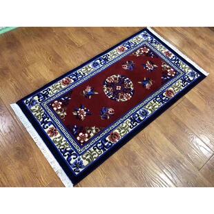 羊毛毯飘窗卧室客厅地毯覆古欧式民族风新款防滑藏毯加厚可定制毯