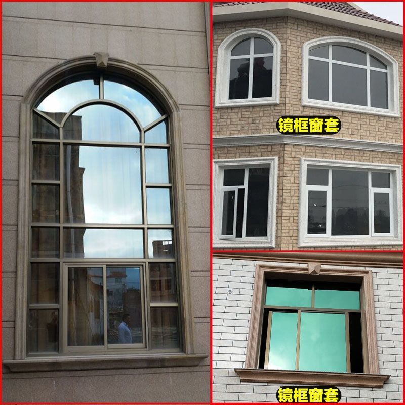 欧式别墅加厚罗马柱窗水泥模具方形镜框窗户套门套线条套建筑厂家