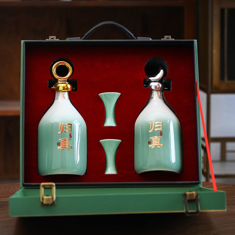陶瓷酒瓶空瓶一斤装饰摆件创意白酒坛子密封窖藏专用高档家用酒壶