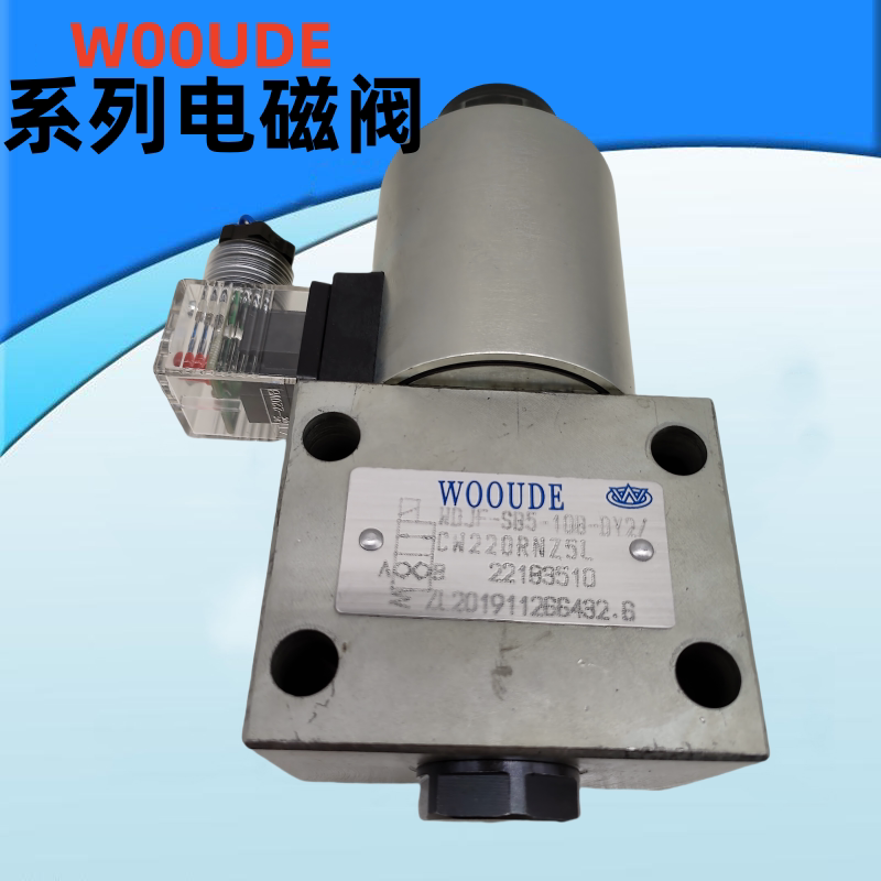 WOOUDE 压滤机卸荷阀 电磁换向阀WDJF-SB5-10B-DY2/CW220RNZ5L