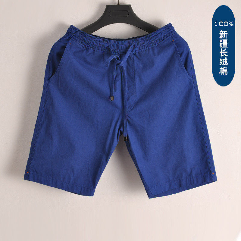 男士休闲夏季外穿五分裤新疆全棉宽松彩色潮流直筒沙滩裤衩