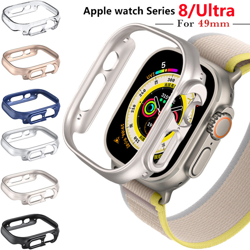 适用苹果手表iwatch8 49mm Ultra保护壳Apple Watch PC镂空保护套