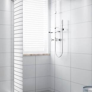 浴帘杆浴帘套装免打孔干湿分离卫生间隔断帘弧形淋浴防水布高档