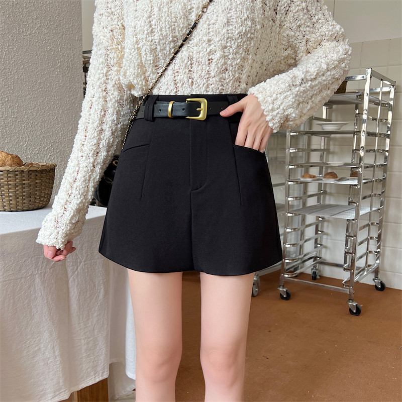 黑色女小个子外穿打底a字阔腿裤大码春夏显瘦靴裤潮