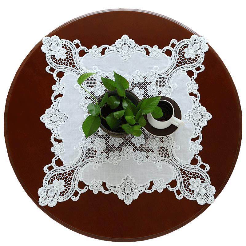 唯米9936民族风纯白色蕾丝镂空餐桌布台布艺圆形桌垫防尘布遮盖巾,居家布艺,桌布,淘宝优惠券,粉丝福利购,淘宝优惠卷