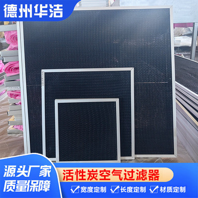 机组内置活性炭空气过滤器去异味板式活性炭初效过滤器