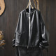 春款 pu皮衣女2025新款 爆款 双口袋棒球服皮港风软糯