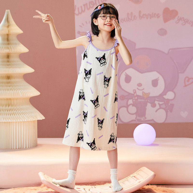 睡裙夏季睡衣纯棉纱布裙裙亲子睡裙母女款居家服套装,童装/婴儿装/亲子装,家居裙/睡裙,淘宝优惠券,粉丝福利购,淘宝优惠卷