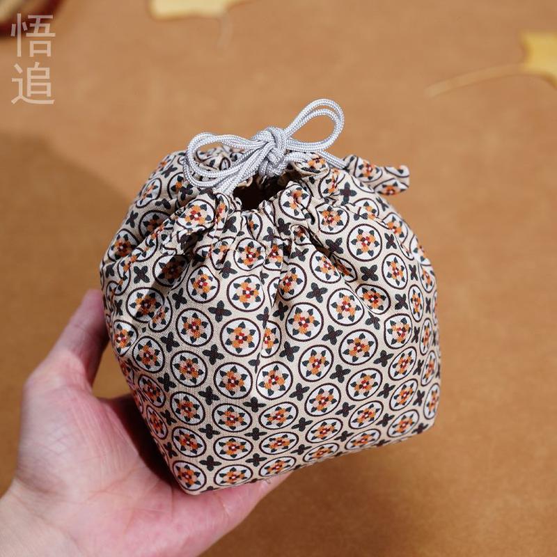 手提加厚袋茶具文玩珠宝首饰茶杯装便携包主人杯收纳包悟追布袋子
