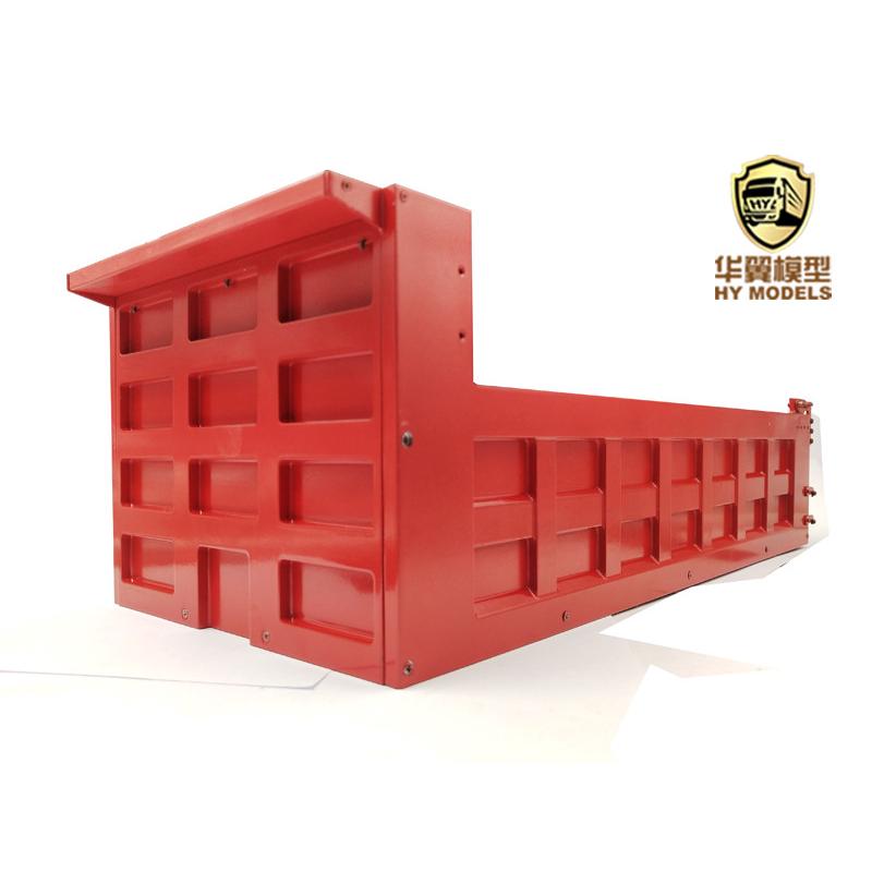 华翼模型1/14泥头车 拖头车模型 国产前二后四 单桥金属货箱 CNC