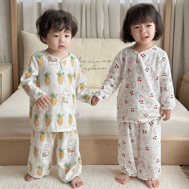 儿童睡衣套装亲子居服宝宝长袖长裤妈妈春秋季睡衣轻薄透气竹棉,童装/婴儿装/亲子装,家居服套装,淘宝优惠券,粉丝福利购,淘宝优惠卷