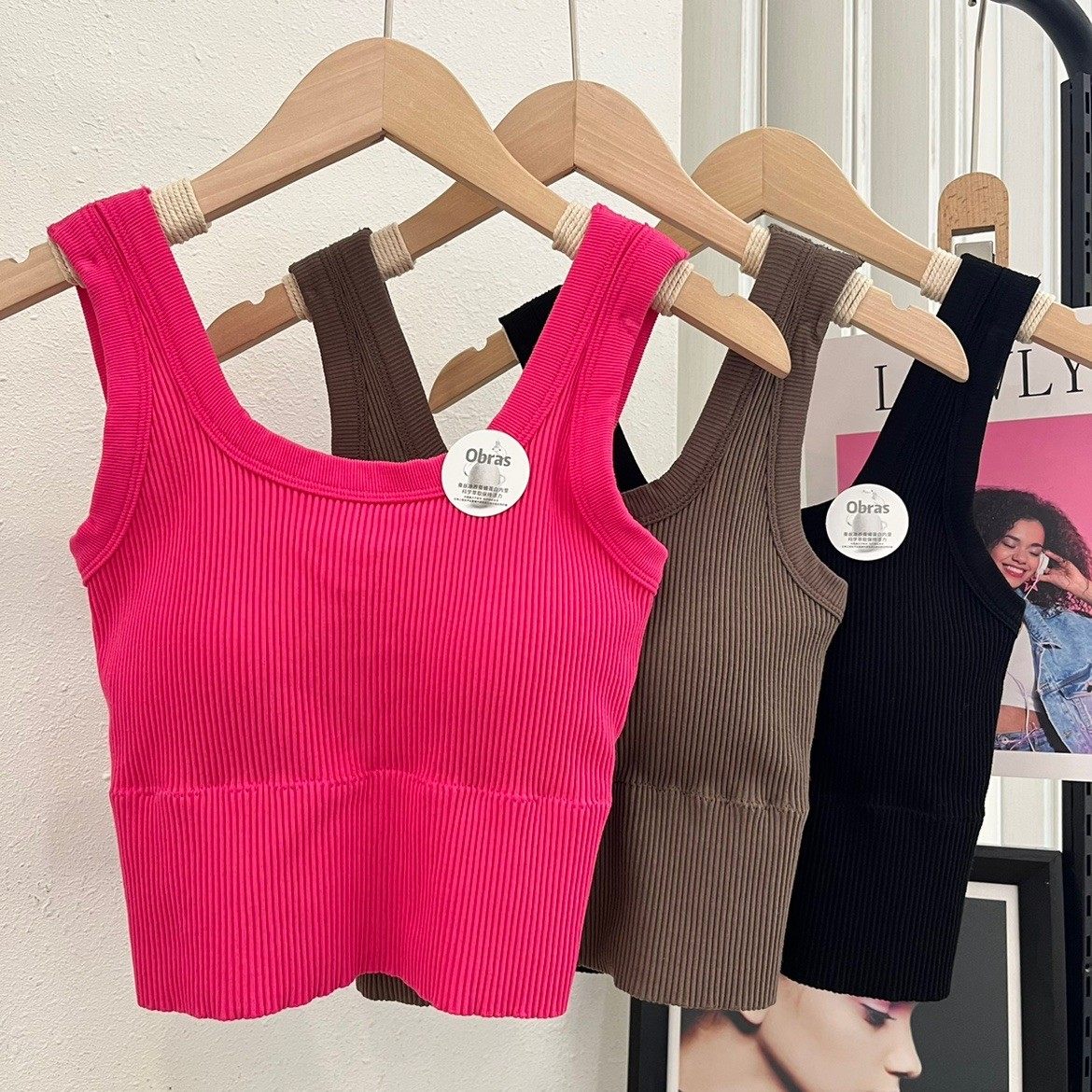 枫之欣908打底衫内搭螺纹外穿带胸垫抹胸女百搭,女装/女士精品,背心吊带,淘宝优惠券,粉丝福利购,淘宝优惠卷