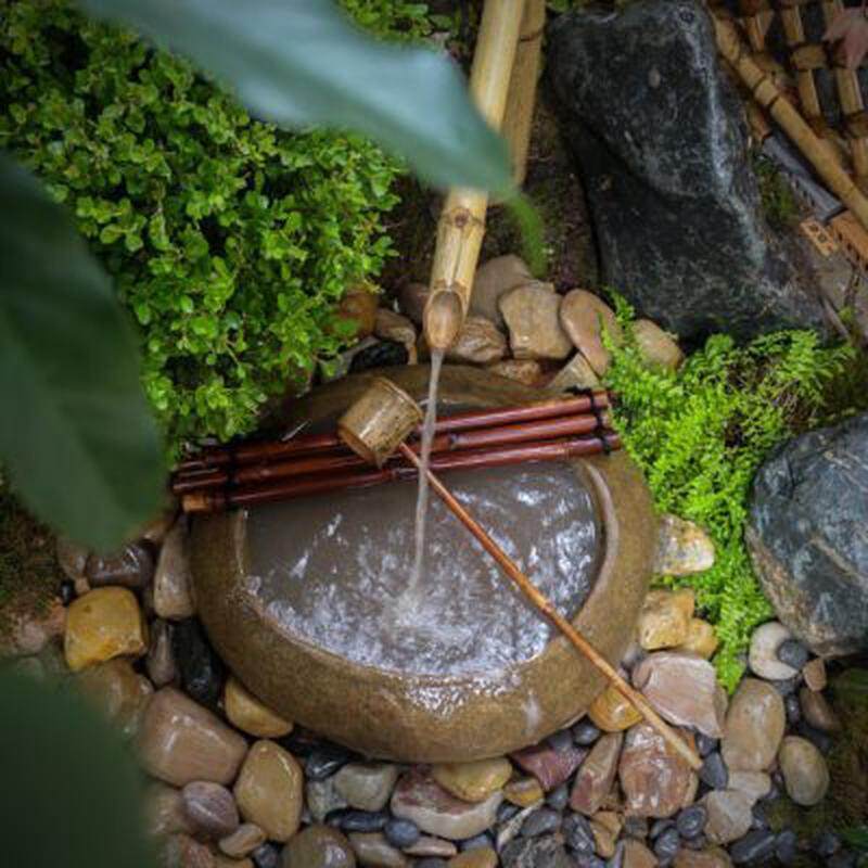 户外庭院鹅卵石花盆装饰养花水景花园阳台鱼缸自然石景观流水石槽