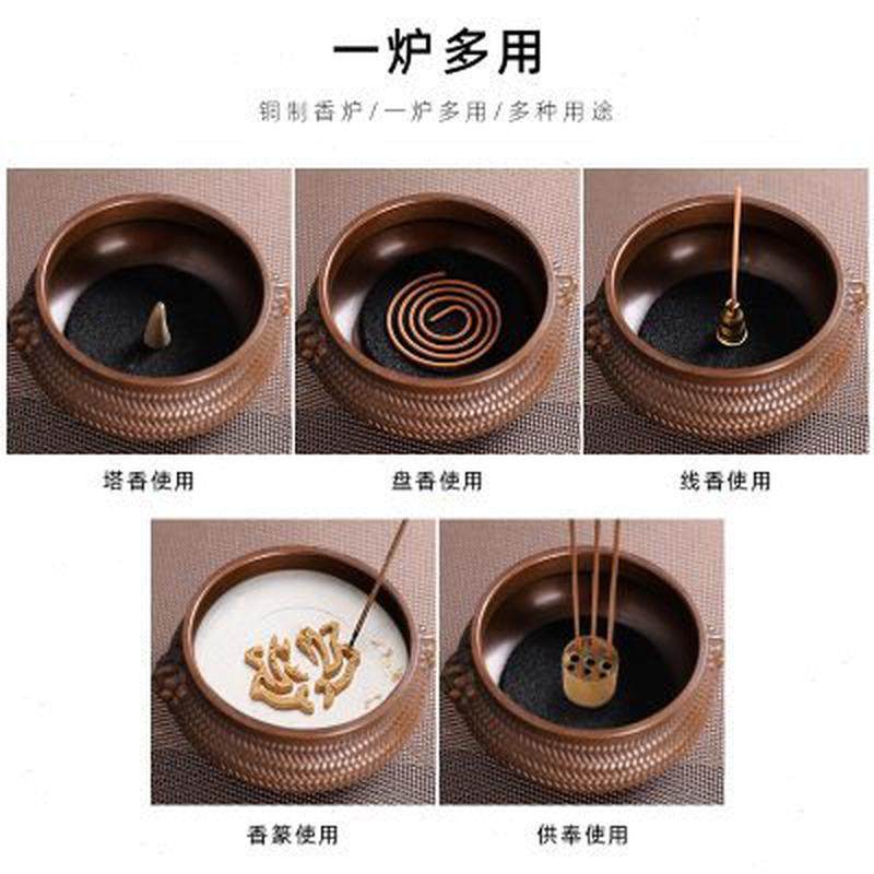 铜家用供奉炉特大号宣德炉熏香线香插香薰炉室内檀,家居饰品,香薰炉,淘宝优惠券,粉丝福利购,淘宝优惠卷
