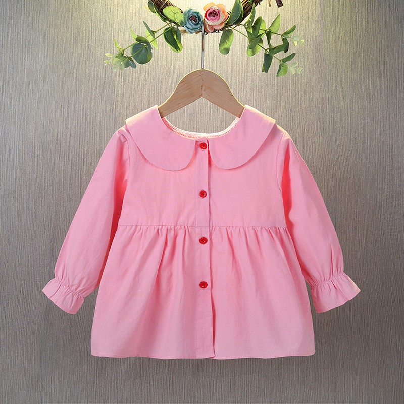 长袖衬衣春秋新款宝宝纯棉镂空娃娃衫小女孩韩版洋气,童装/婴儿装/亲子装,衬衫,淘宝优惠券,粉丝福利购,淘宝优惠卷