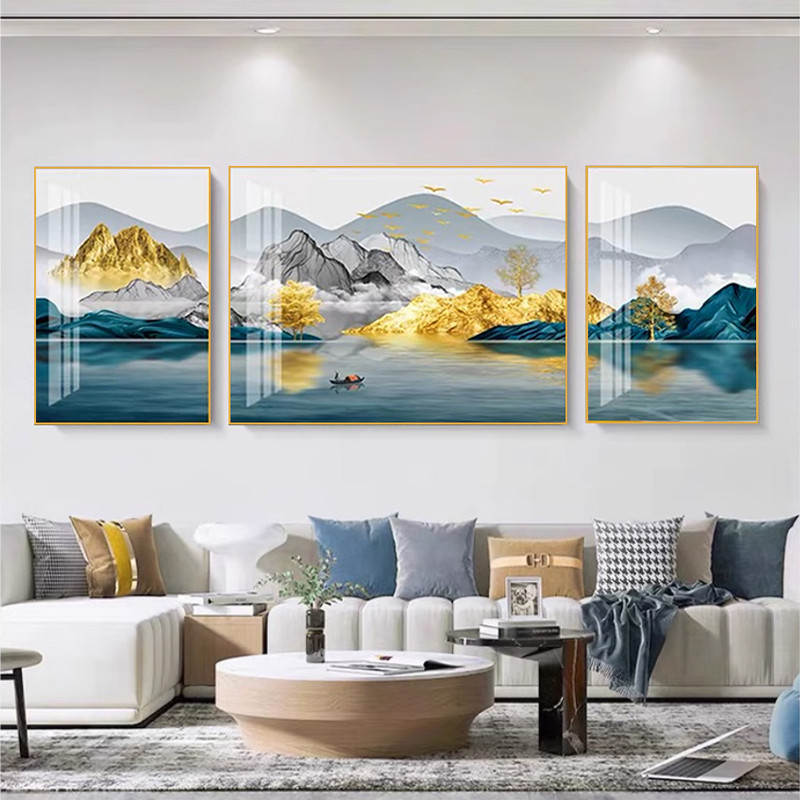 2025新款客厅装饰画轻奢高级感电视沙发背景墙挂画适合大白墙壁画
