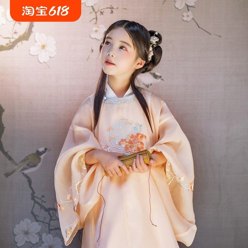 古装宋制装圆领大襟衫中国风儿童明代明制马,童装/婴儿装/亲子装,儿童礼服,淘宝优惠券,粉丝福利购,淘宝优惠卷