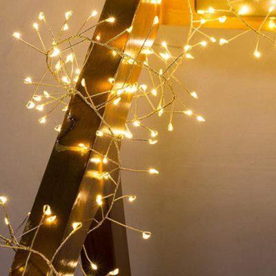 铜线鞭炮灯串插电款浪漫铜线灯礼物盒意蜈蚣彩灯圣诞装饰灯带