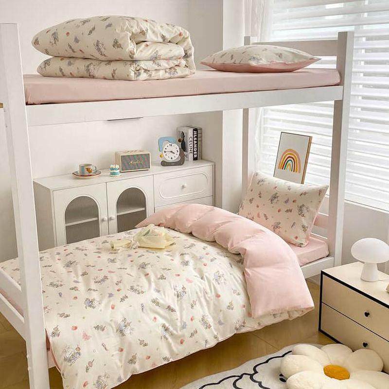 被套纯棉三件套单人床寝室.9米学生宿舍季 学校床品全棉被单开学0,床上用品,学生床品套件,淘宝优惠券,粉丝福利购,淘宝优惠卷