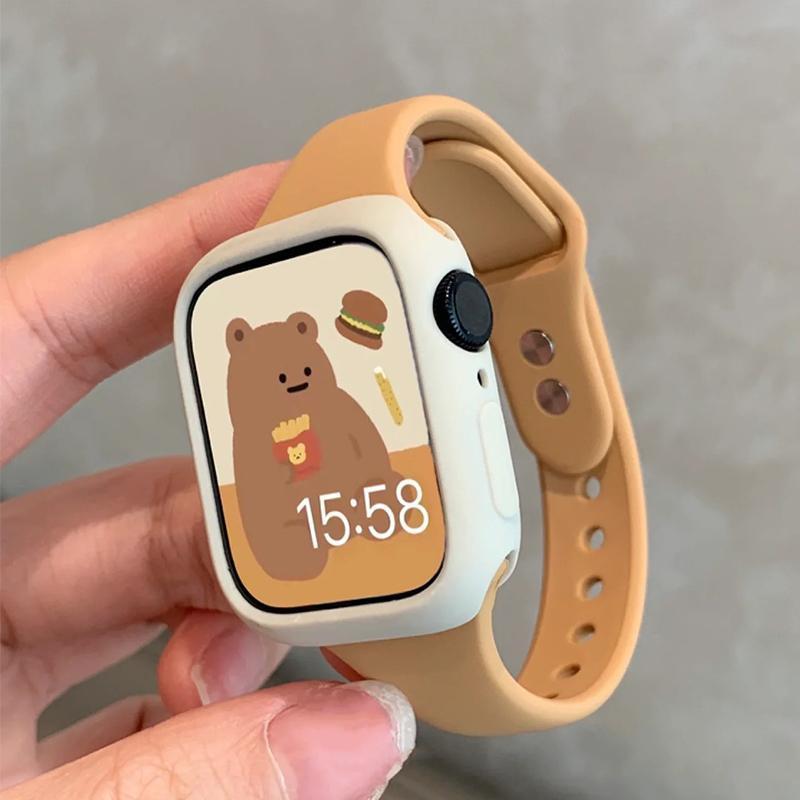 适用applewatch表带 苹果手表iwatch6代S7S8543S10硅胶小蛮腰表带