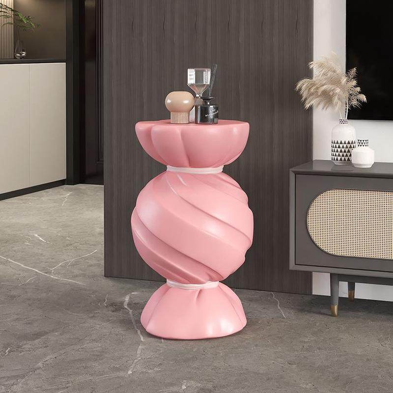 新茶几粉色客厅装饰摆件风落地电视柜奶油家乔迁床头沙发边几礼物,家居饰品,落地摆件,淘宝优惠券,粉丝福利购,淘宝优惠卷