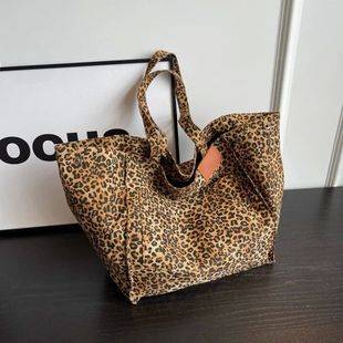 Korean Bags Design Shopping Leopard Big Fashion 2023 Shopper