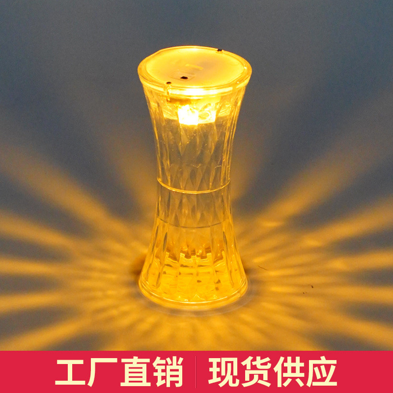 水晶台灯小蛮腰网红灯卧室床头led小夜灯创意礼品跨境爆款氛围灯